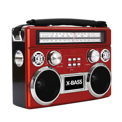 Supersonic Portable 3 Band Radio with Bluetooth and Flashlight