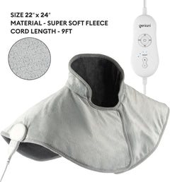 Neck & Shoulders Heating Wrap Lava, Mist Gray