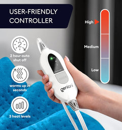 Heating Pad XL, Aqua Blue