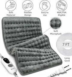Heating Pad XL, Double-sided, Tabby Gray