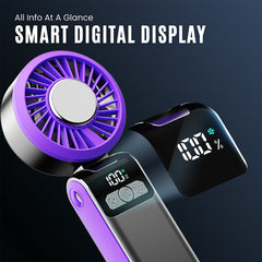 Jabees FrostOne Fold – Foldable Handheld Fan with Cooling Plate